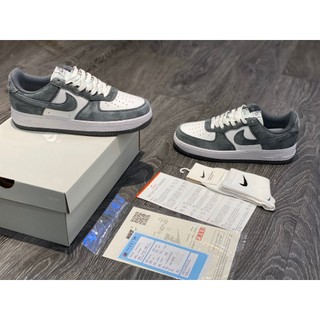 Giày sneaker cao cấp af/1 cream nỉ xám '2023 freeship+tặng tất