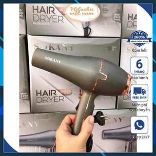 Máy sấy tóc 2 chiều nóng lạnh công suất lớn 3 chế độ sấy, tạo kiểu, chăm sóc tóc chuẩn salon sokany