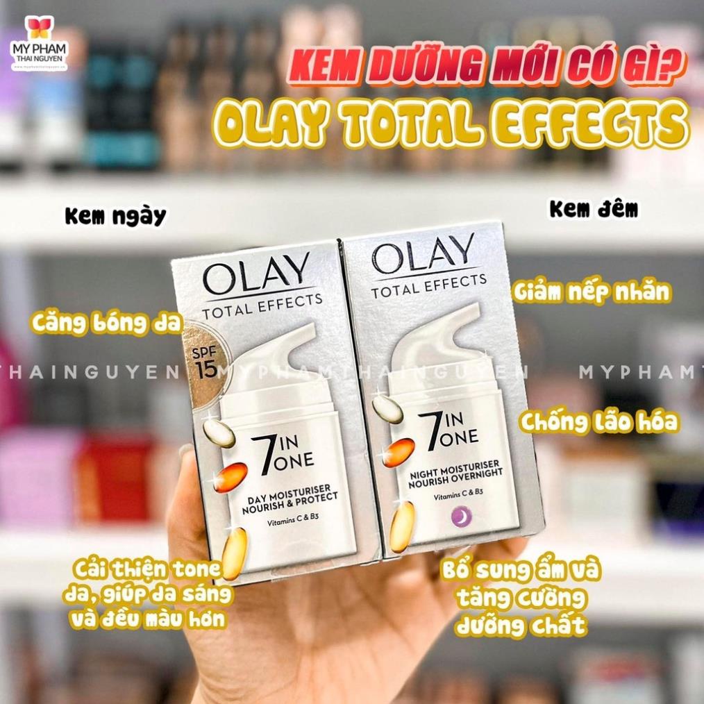 Kem dưỡng Olay Total Effects 7 In One Anti Ageing Moisturiser 50ml (cosme) - HANA