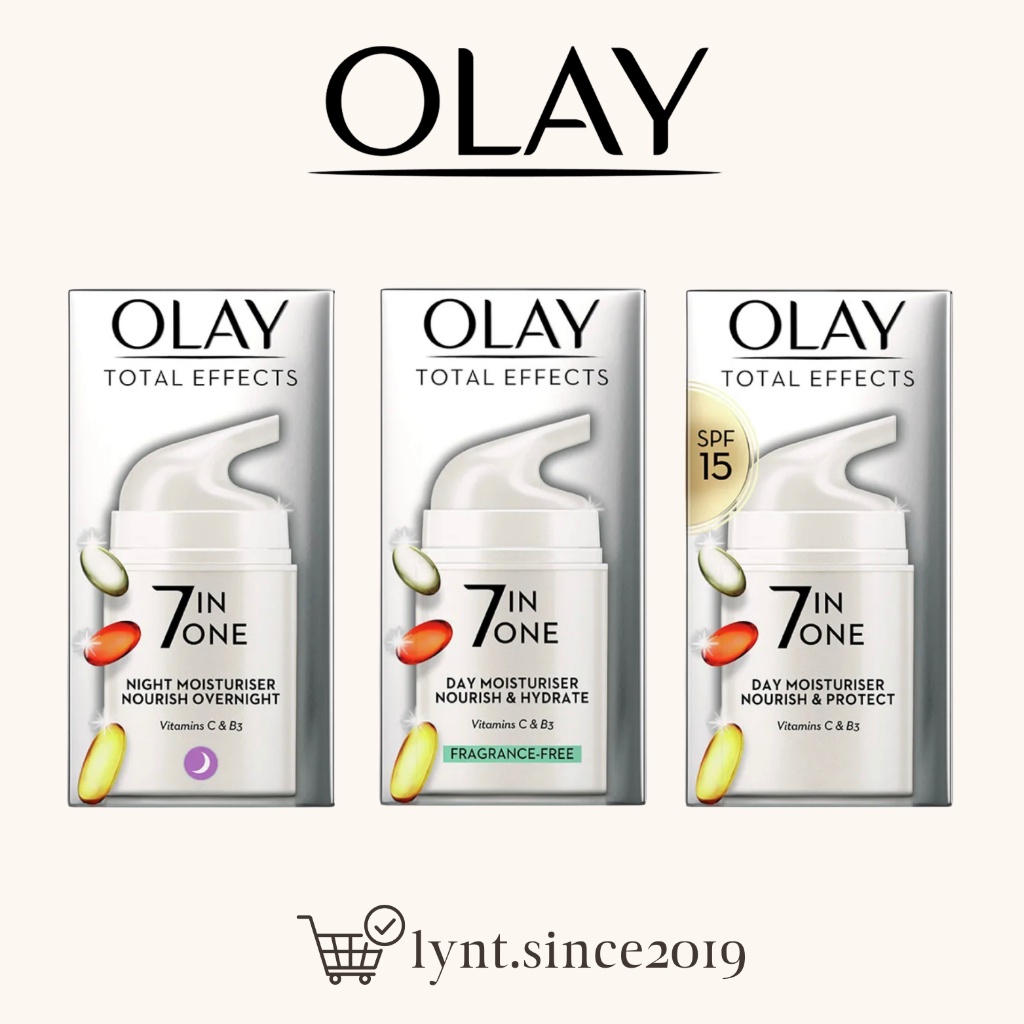 Kem dưỡng Olay Total Effects 7 In One Anti Ageing Moisturiser 50ml (cosme) - HANA