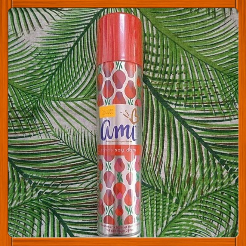 Xịt phòng thơm Ami chai đỏ / tím 250ml