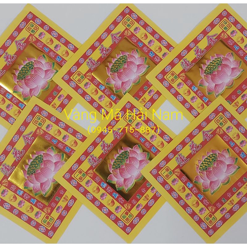 Giấy Xếp Hoa Sen Hồng KT: 17x19cm  - Hàng Đẹp