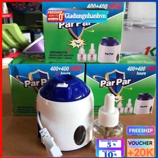Tinh Dầu Đuổi Muỗi Parpar Kèm Máy Đuổi Muỗi Xông Tinh Dầu  ,Máy Khử Mùi, Đèn Xông Tinh Dầu [Không Độc Hại]