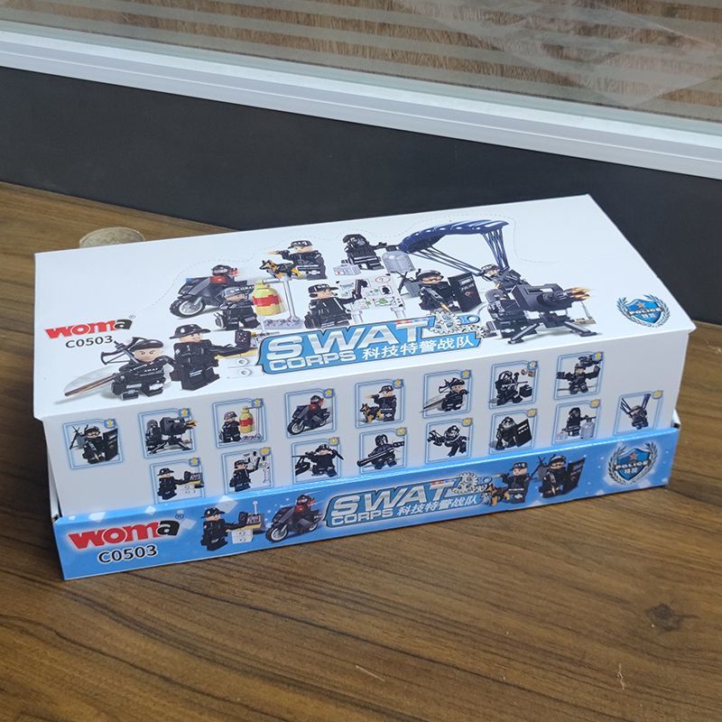 Đồ Chơi Lắp Ráp Mô Hình Xe Cảnh Sát / Máy Bay Quân Đội Trung Quốc Cỡ Nhỏ Cho Bé