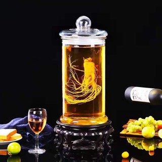 Bình thủy tinh ngâm rượu, bình ngâm rượu dáng trụ dung tích 6 lít – 10 lít