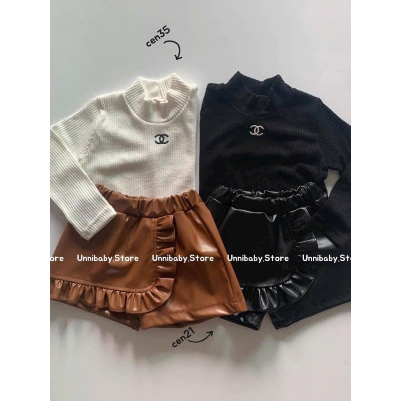 Set 3 áo giữ nhiệt cao cổ chaleo cho bé new