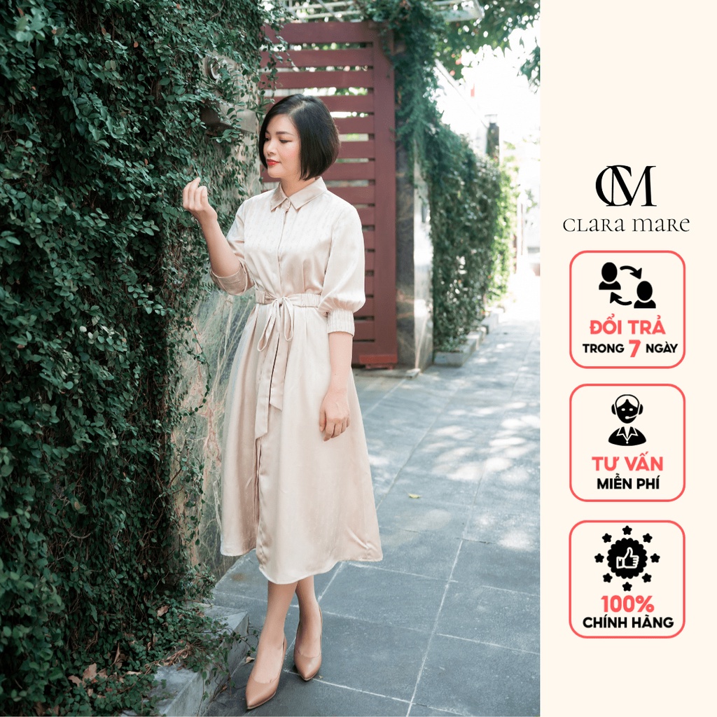 Đầm sơ mi kèm đai CLARA MARE DRE4057