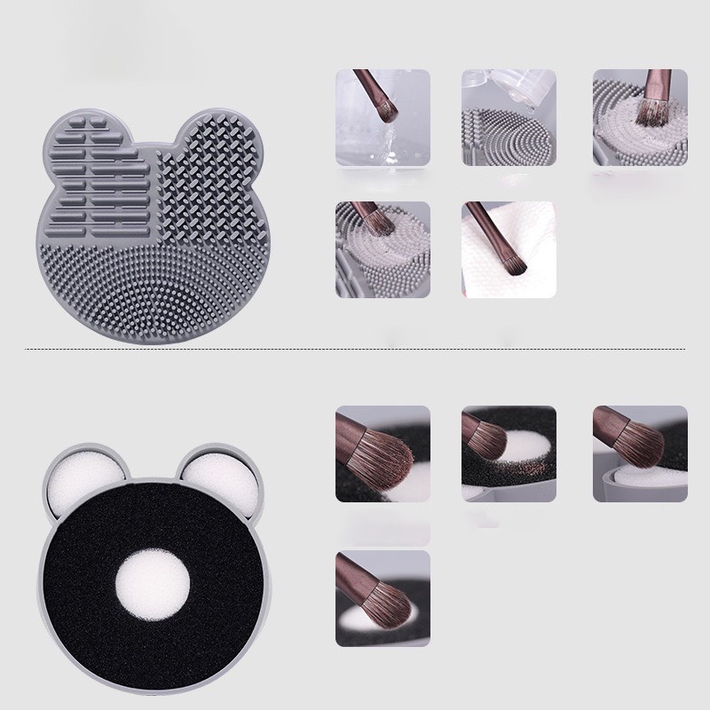 Dụng Cụ Rửa Cọ Miếng Silicon Lau Giặt Cọ Khô,Ướt Vệ Sinh Giặt Cọ Trang Điểm Makeup Tiện Dụng Siêu Rẻ
