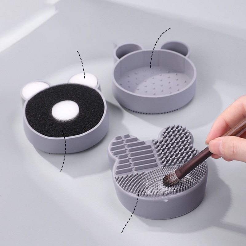 Dụng Cụ Rửa Cọ Miếng Silicon Lau Giặt Cọ Khô,Ướt Vệ Sinh Giặt Cọ Trang Điểm Makeup Tiện Dụng Siêu Rẻ
