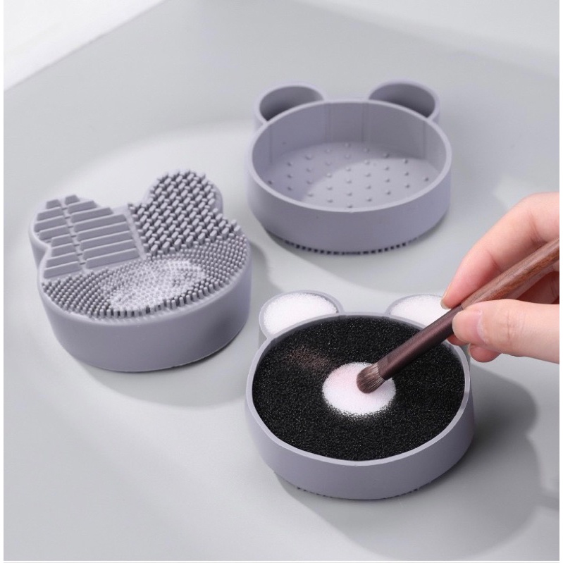 Dụng Cụ Rửa Cọ Miếng Silicon Lau Giặt Cọ Khô,Ướt Vệ Sinh Giặt Cọ Trang Điểm Makeup Tiện Dụng Siêu Rẻ