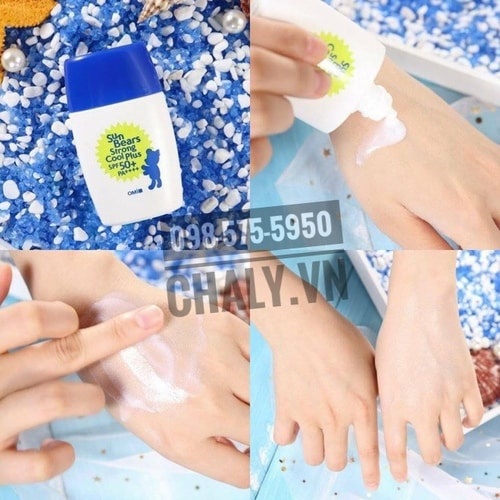 Kem chống nắng con gấu không cồn Sun Bears Omi SPF 50 30ml Nhật mẫu mới