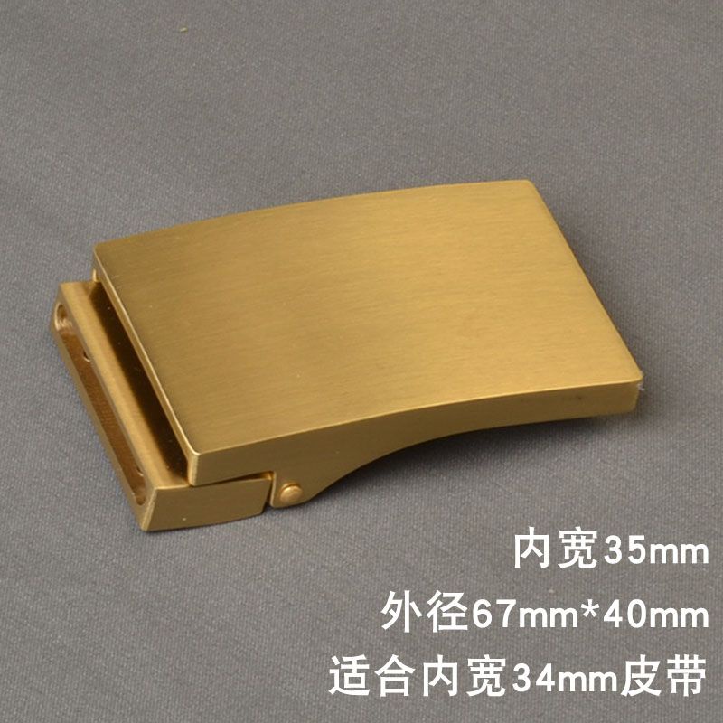 Khóa Kẹp Thắt Lưng Bằng Đồng Nguyên Chất Kiểu Mới 00516 35mm Cho Nam