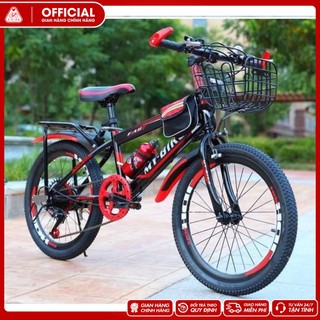 Xe đạp địa hình thể thao Trẻ em 6-15 tuổi Size 20-22-24inh đầy đủ gác ba ga giỏ đồ bình nước