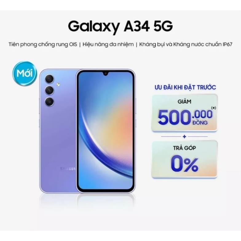Điện thoại Samsung Galaxy A34 5G  - Hàng chính hãng