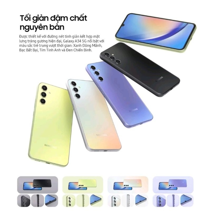 Điện thoại Samsung Galaxy A34 5G  - Hàng chính hãng