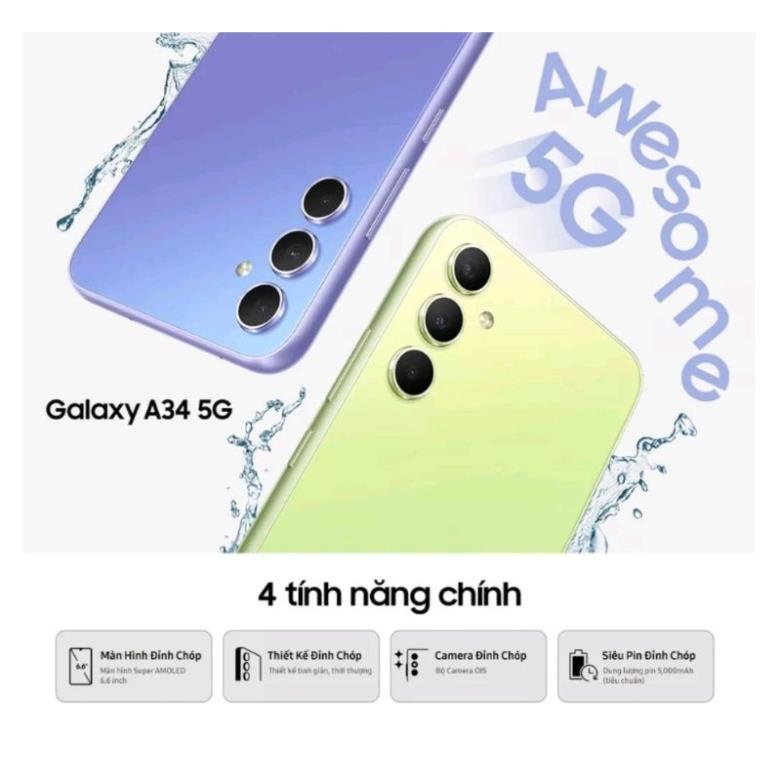 Điện thoại Samsung Galaxy A34 5G  - Hàng chính hãng