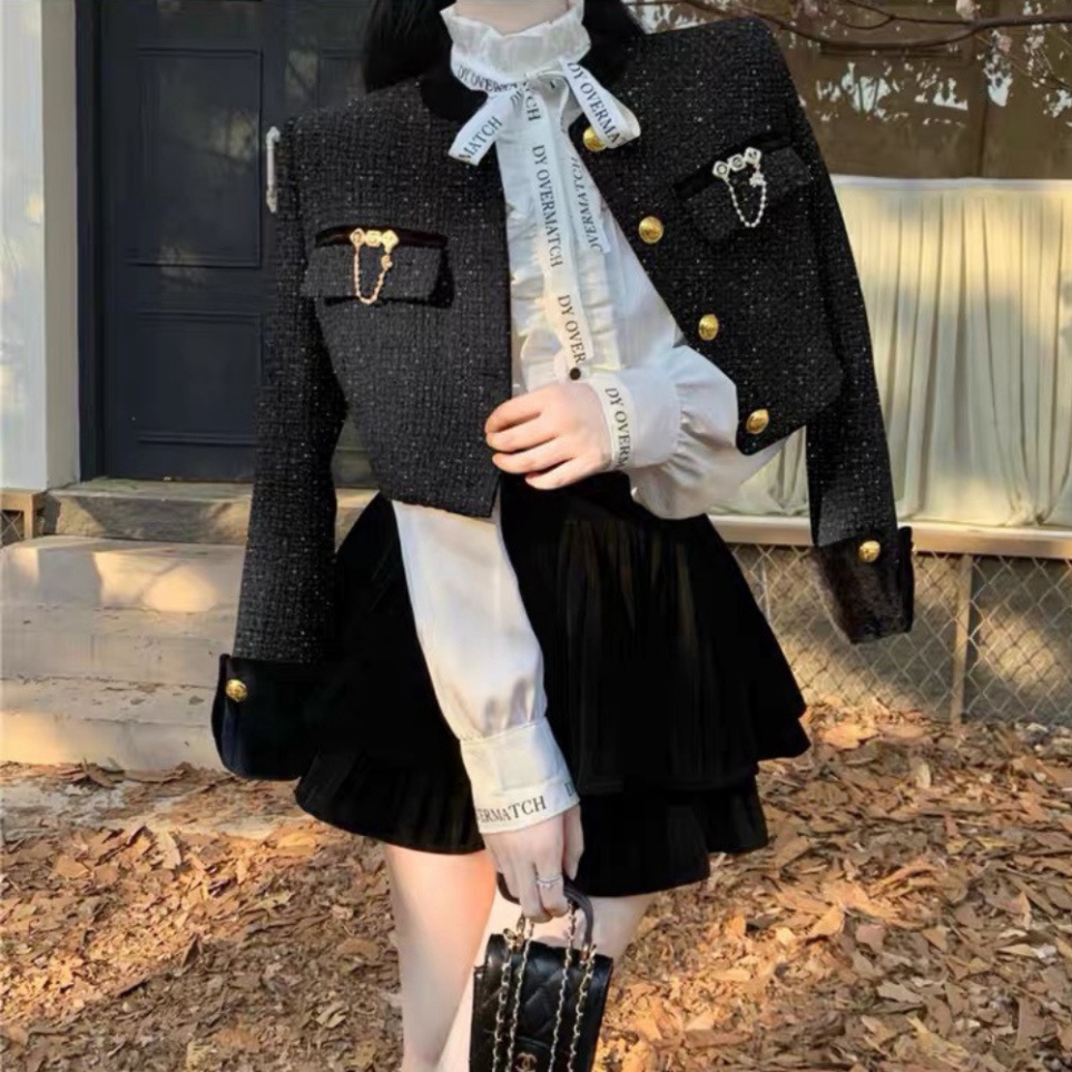 Áo Dạ Tweed Dày Dặn Chạy Viền Tay Sơ Mi TYLANSTORE Phong Cách Hàn Quốc Siêu Hot - Hàng Thiết Kế MA83