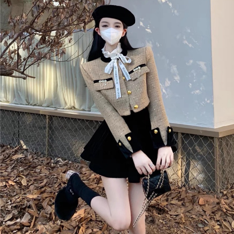 Áo Dạ Tweed Dày Dặn Chạy Viền Tay Sơ Mi TYLANSTORE Phong Cách Hàn Quốc Siêu Hot - Hàng Thiết Kế MA83