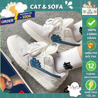 Giày cat & sofa chính hãng - giày y2k sneaker cat sofa snow wolf grey đế bằng phong cách đường phố ac283
