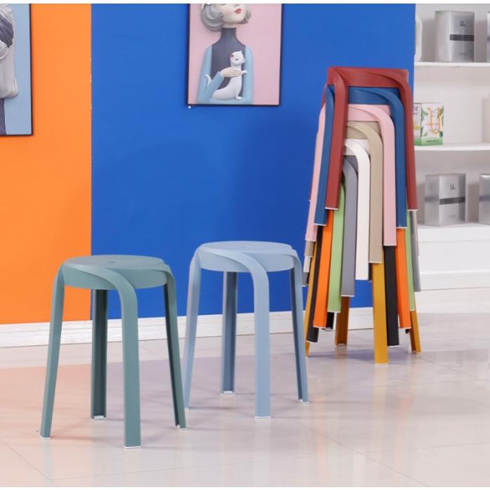 Ghế đôn nhựa quán cafe, ghế đẩu nhựa đúc decor phòng khách phòng trà quán trà chanh nhà hàng khách sạn sang trọng