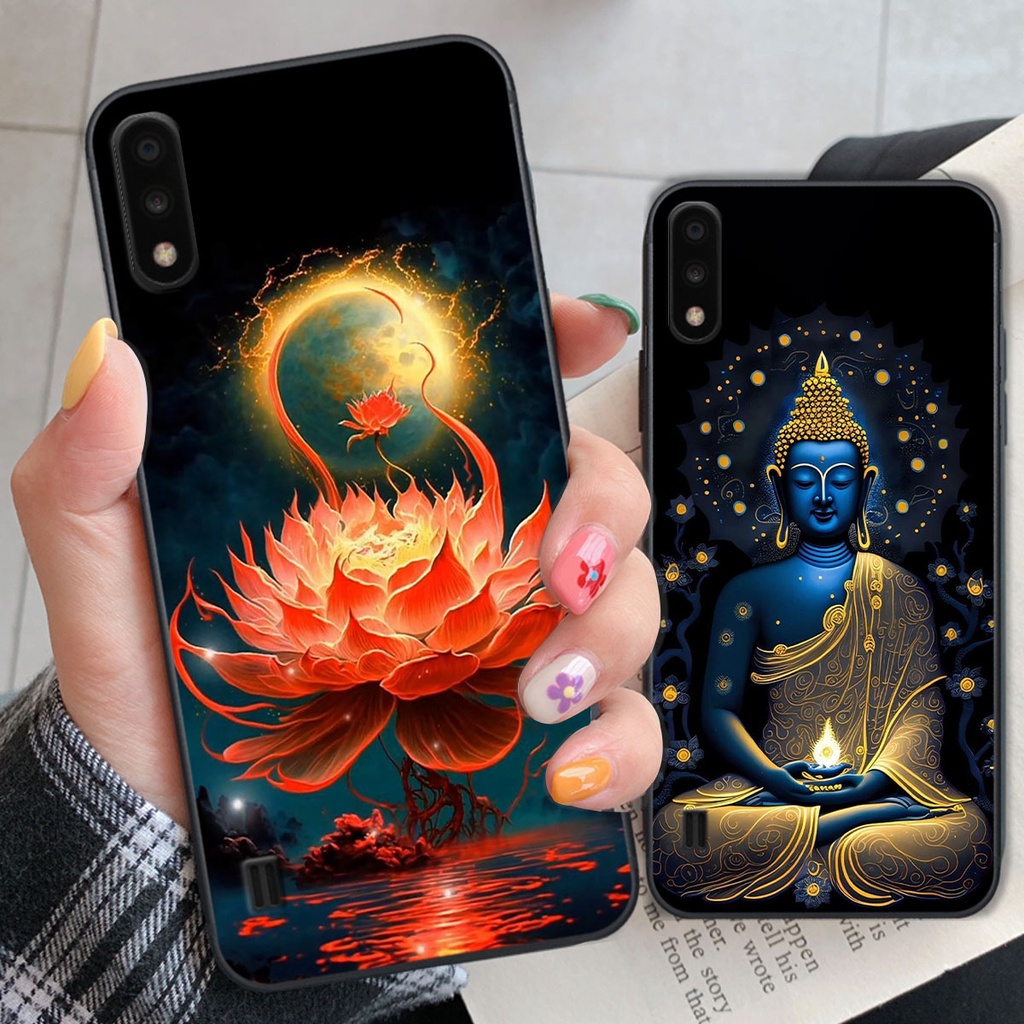 Ốp Samsung A01 / A02 in hình hoa sen phật pháp tâm bình an yên
