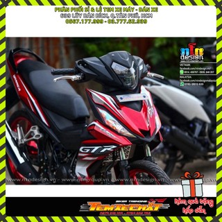 Tem rời GTR racing cho Winner V1 đỏ trắng - tem cao cấp không bay màu