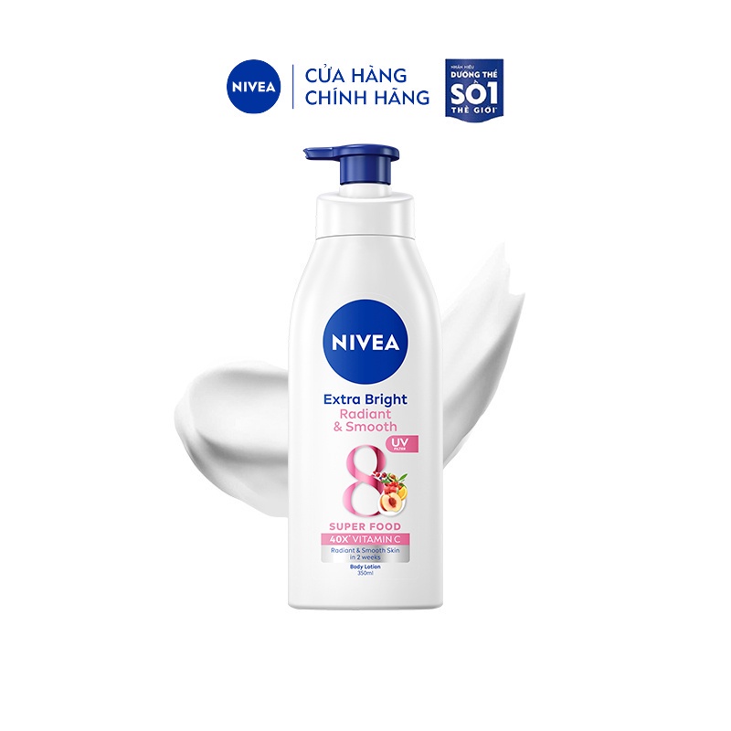 Bộ 2 Sữa Dưỡng Thể NIVEA Mịn Mượt | Sáng Da Ban Ngày từ 8 Super Foods (350 ml) - 98413