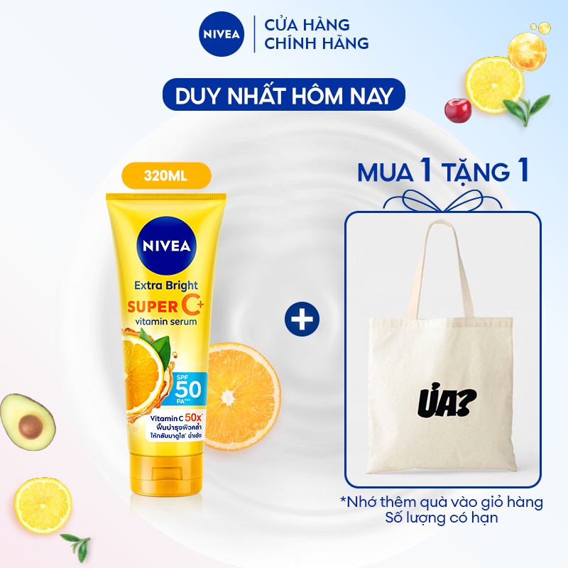 Serum Dưỡng Thể & Chống Nắng SPF50 PA+++ NIVEA Vitamin Super C+ (320 ml) - 98449