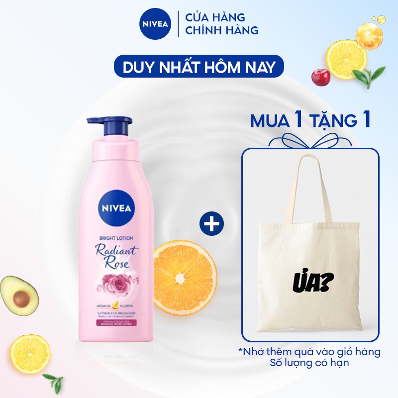 Sữa Dưỡng Thể NIVEA Sáng Da Hương Hoa Hồng (350 ml) - 85707