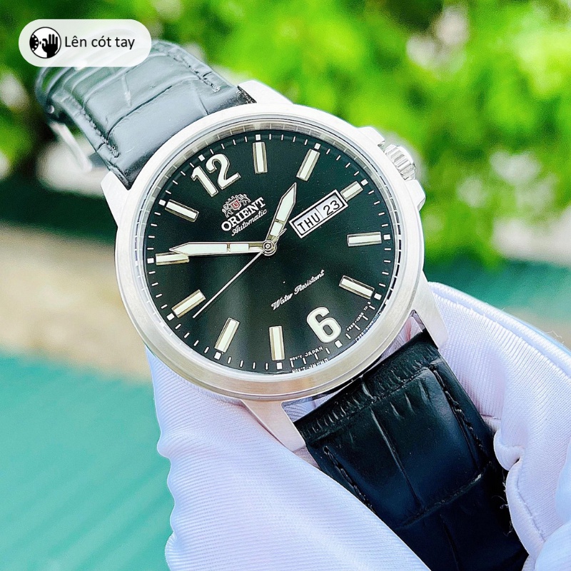 Đồng hồ cơ nam Orient Watch Contemporary RA-AA0C04B19B máy lộ cơ automatic mặt kính cường lực dây da đeo tay chính hãng