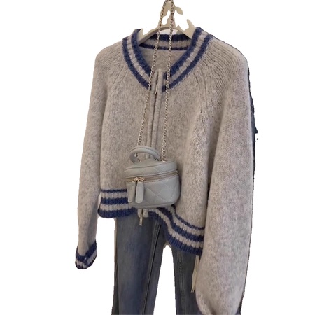 Áo Khoác cardigan Dệt Kim Tay Dài Dáng Ngắn Thời Trang Thu Đông Cho Nữ
