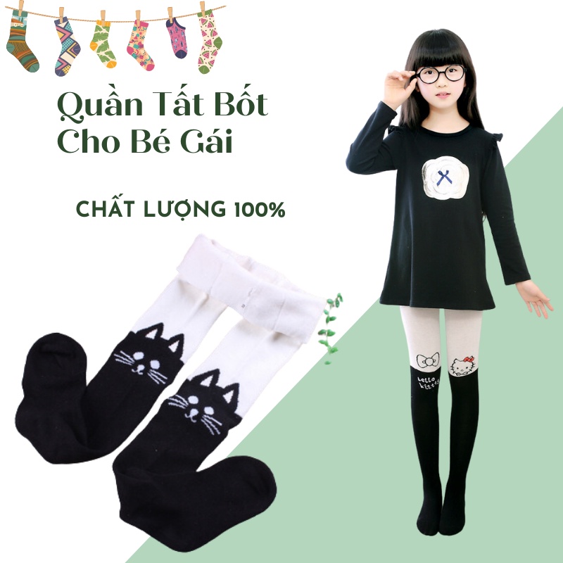 Quần Tất Len Giả Bốt Dày Dặn Cho Bé Phong Cách Hàn Quốc Cute - FL48