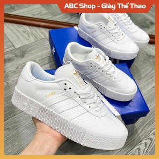 Giày thể thao adidas samba rose white cao cấp full box, giày sneaker nam nữ adidas samba rose white gum abc store