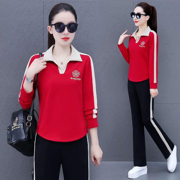 Bộ Đồ Thể Thao Bằng cotton Thời Trang Xuân Thu 2023 Mới Cho Nữ