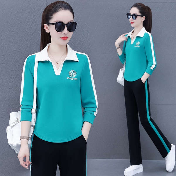 Bộ Đồ Thể Thao Bằng cotton Thời Trang Xuân Thu 2023 Mới Cho Nữ