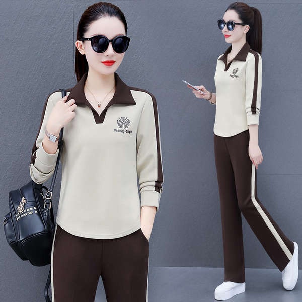 Bộ Đồ Thể Thao Bằng cotton Thời Trang Xuân Thu 2023 Mới Cho Nữ