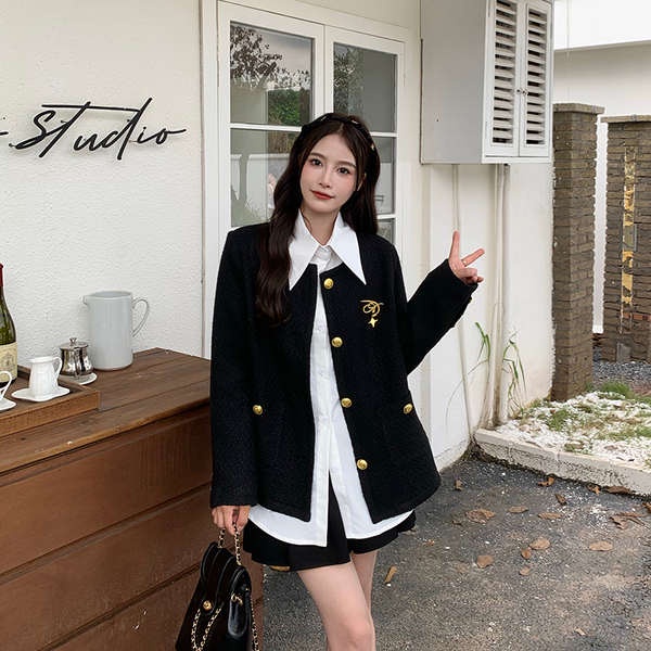 Áo Khoác 3mer oh oh sanmei xiaoxiang Mùa Thu 2023 Phong Cách Hàn Quốc Mới Cho Nữ