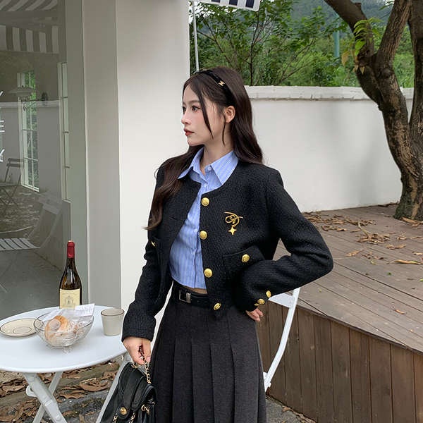 Áo Khoác 3mer oh oh sanmei xiaoxiang Mùa Thu 2023 Phong Cách Hàn Quốc Mới Cho Nữ