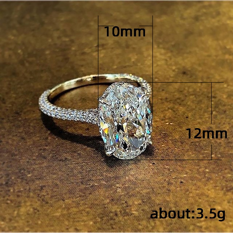 Nhẫn Đính Đá Zircon Phong Cách Âu Mỹ Đơn Giản Thời Trang Cho Nữ