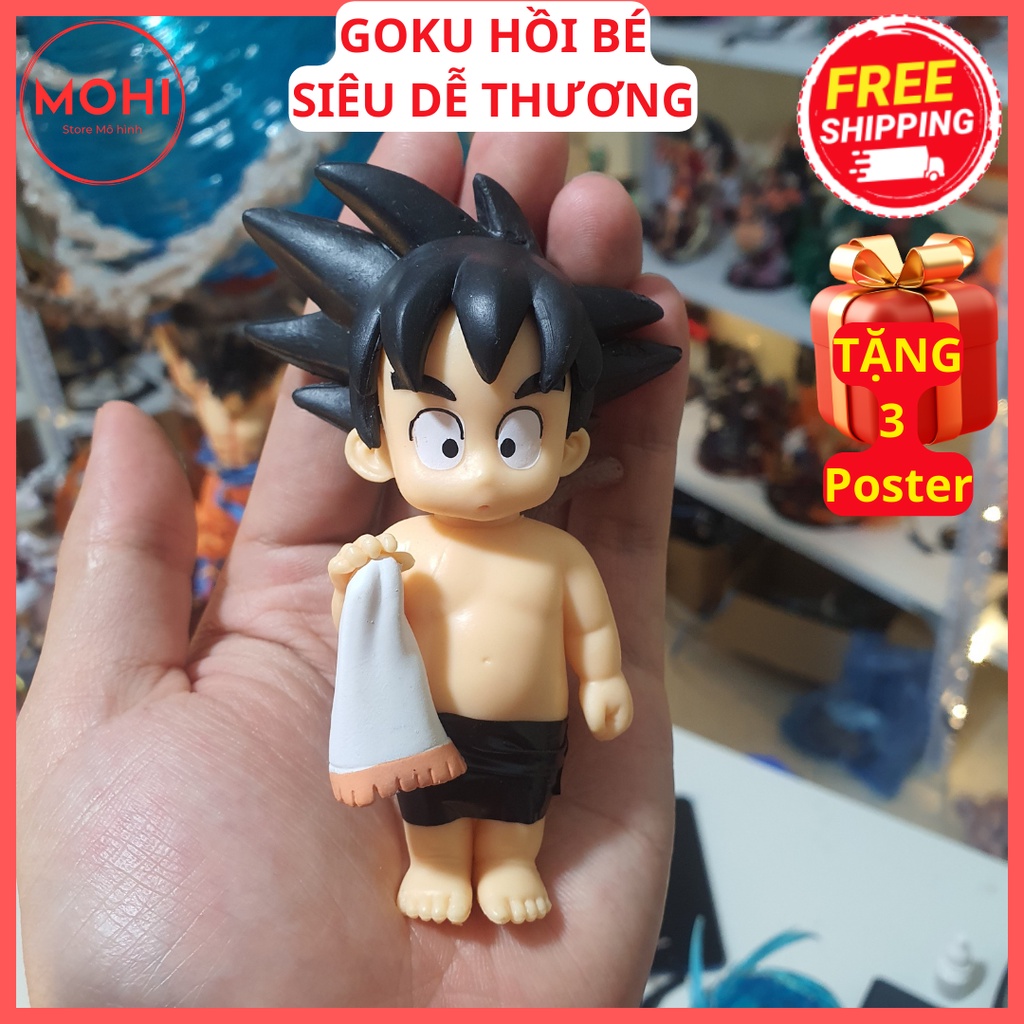 Mô hình Son Goku hồi bé siêu dễ thương 10 cm