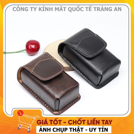 Bán sỉ bao đựng kính lão, kính viễn thị trung niên gập gọn ( có đai cài thắt lưng) Da PU