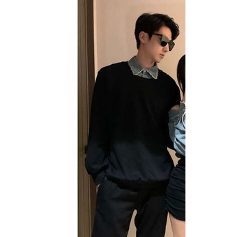 Quần jean giả váy quần giả váy nữ Áo len cặp đôi kiểu mới 2023 giả váy liền hai dây denim ghép váy thiết kế thích hợp cho nữ