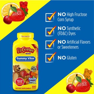 Kẹo dẻo bổ sung vitamin tổng hợp lil critters gummy vites hộp 300 viên healthy care quatangme Chợ Việt Úc