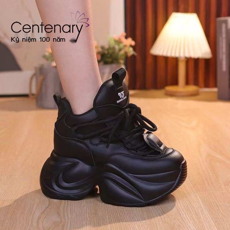 Giày Thể Thao Tăng Chiều Cao 8cm Phong Cách Mới Mùa Xuân Thu Cho Nữ