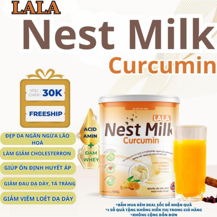 Sữa Nghệ Nest Milk Curcumin, Hết Đau Dạ Dày, Đại Tràng, Giúp đẹp da