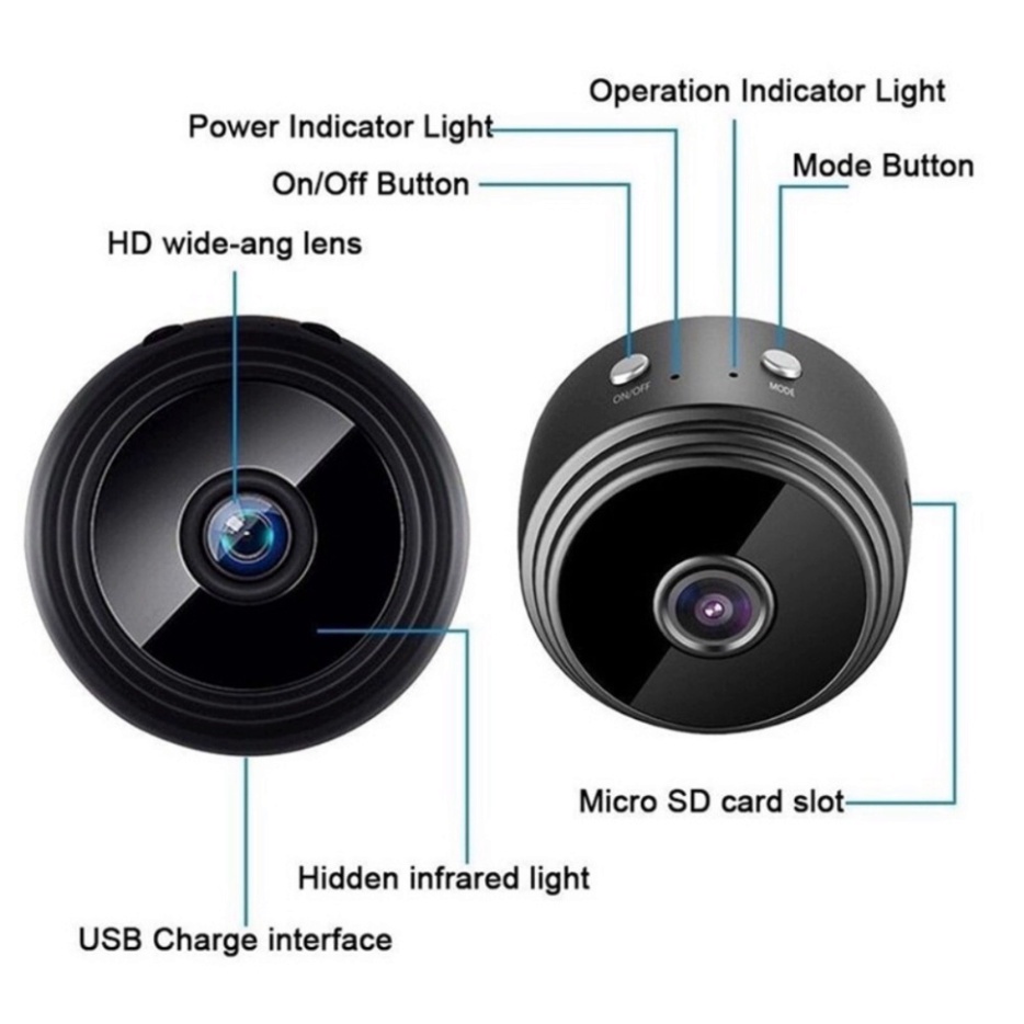 Camera Giám Sát Mạng Không Dây, Dùng Quan Sát Ban đêm CCTV - Độ Phân Giải Cao 1080p