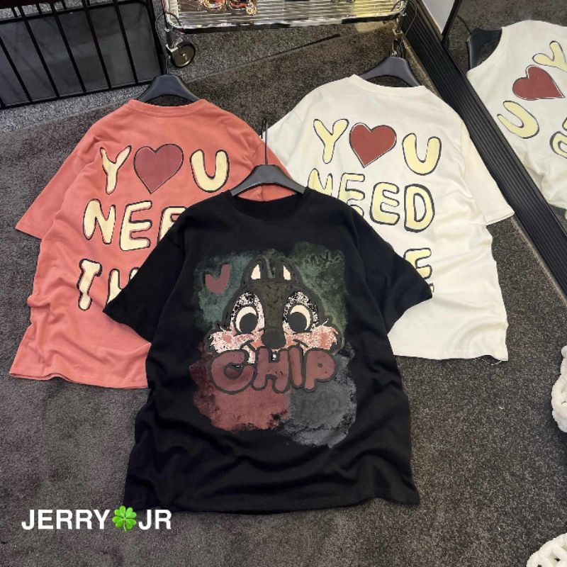 Áo phông thỏ chip hàng QCL1