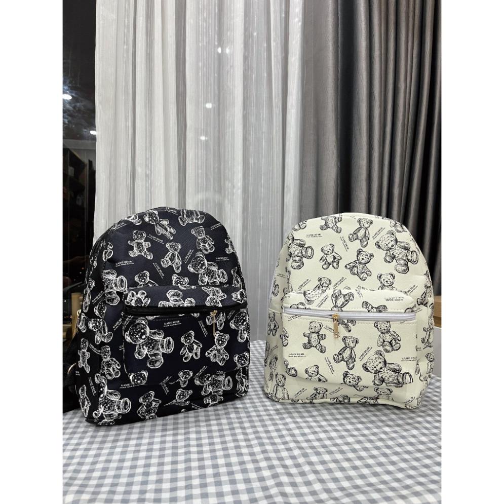 Balo Đi Học Nam Nữ Phối Gấu Cute Hàng cao Cấp 2023