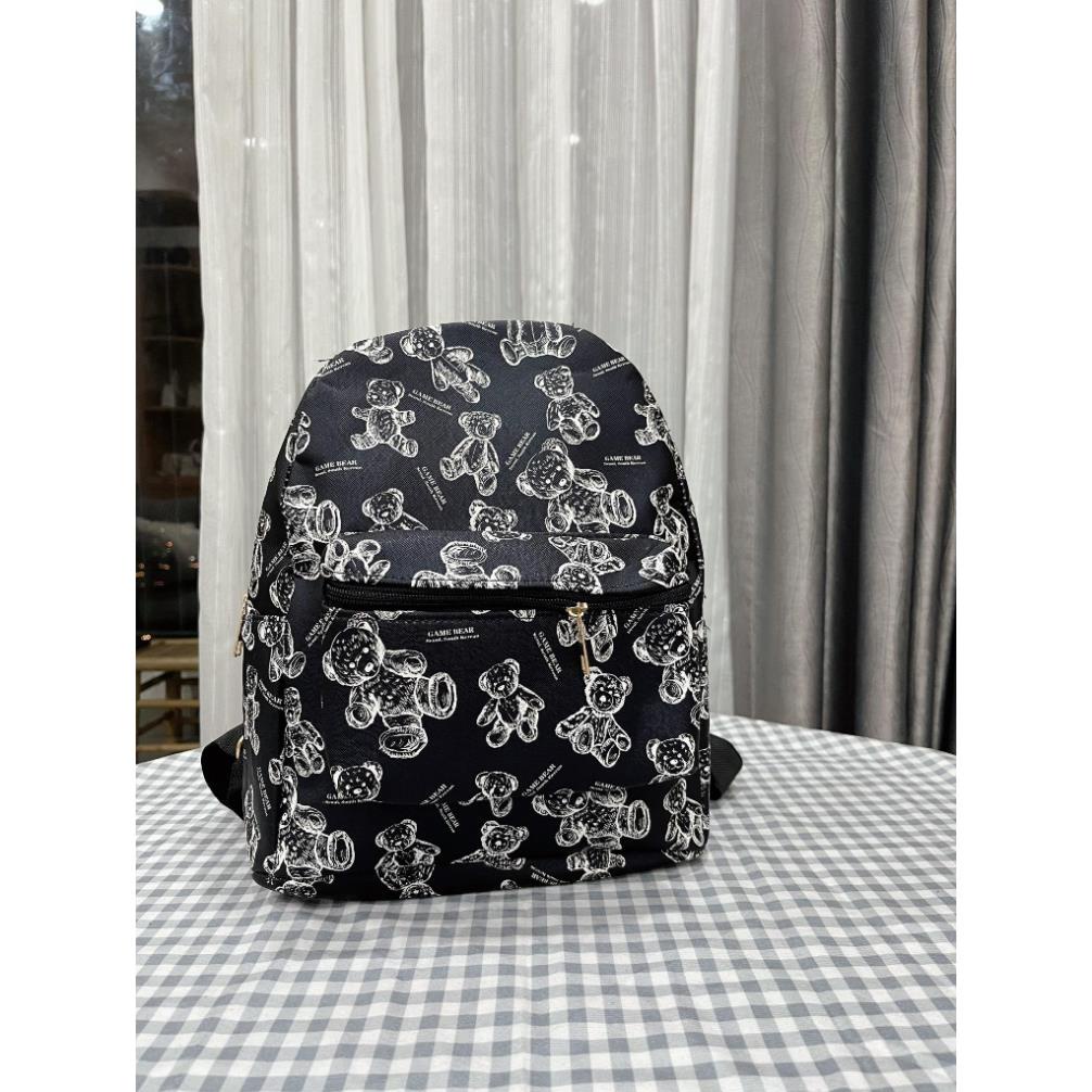 Balo Đi Học Nam Nữ Phối Gấu Cute Hàng cao Cấp 2023