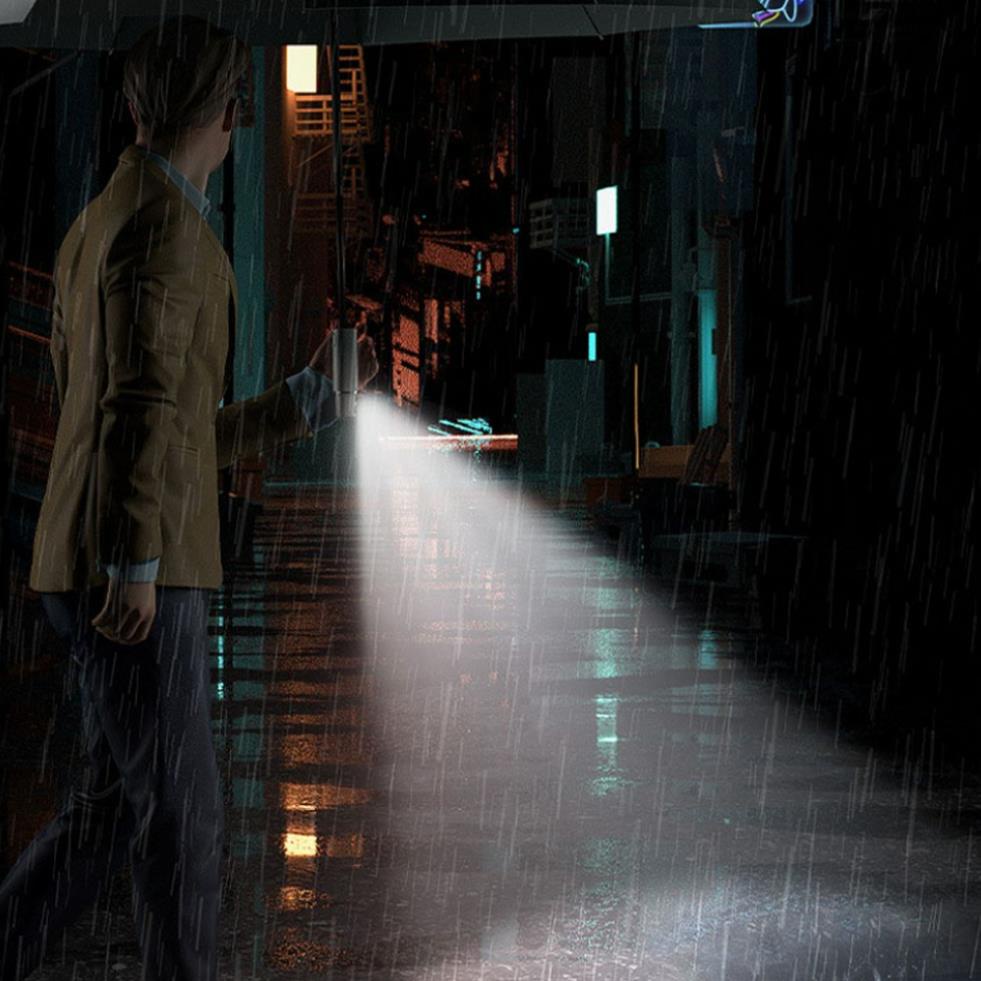 Ô dù che mưa có đèn led siêu sáng, ô dù thông minh gấp mở chỉ với một nút bấm